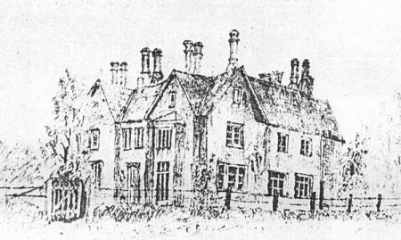 Sketch of the Vicarage in Market Lavington dating from about 1880