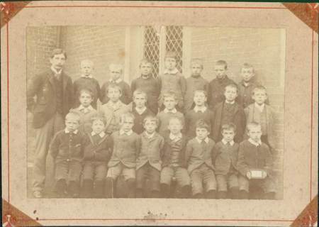 1890s photo of the Boys' School in Market Lavington
