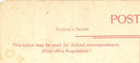 A Walton's series card