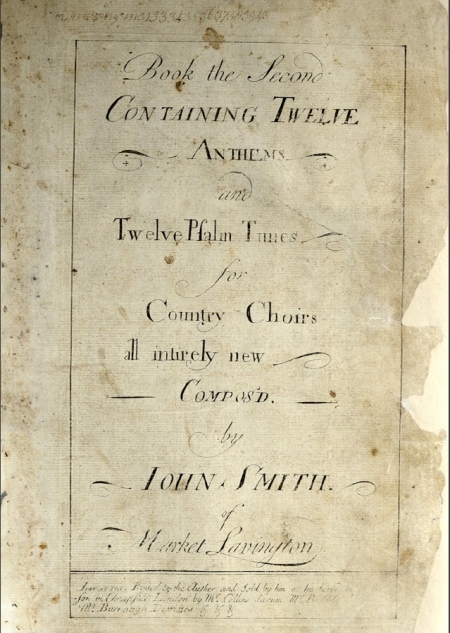 Music from the 1740s by John Smith of Market Lavington