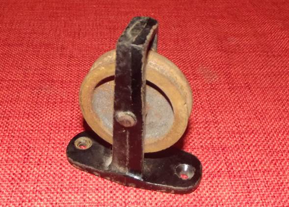 19th century pulley block found at 21 Church Street in Market Lavington
